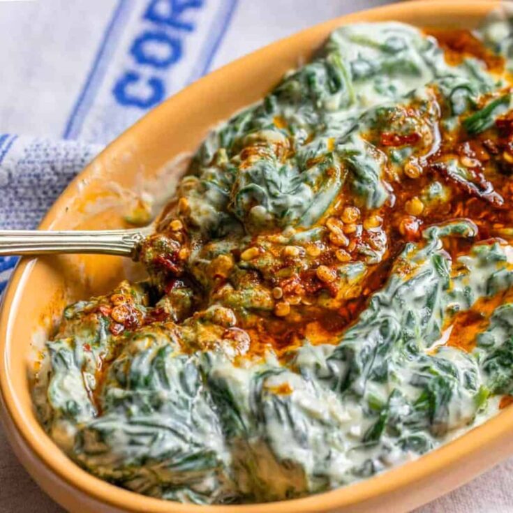 Turkish spinach dip