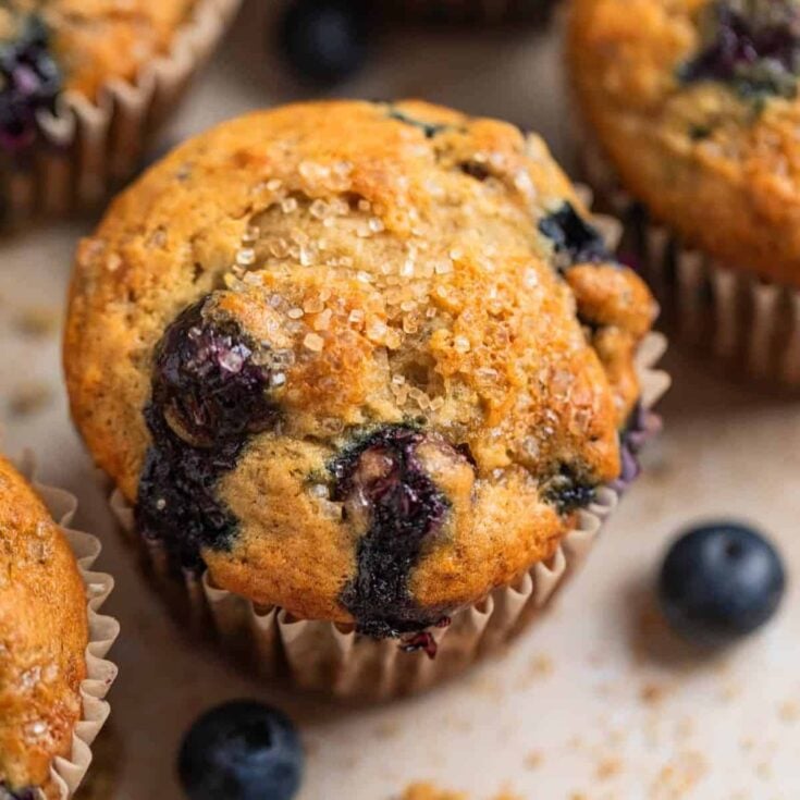 Banana blueberry muffin