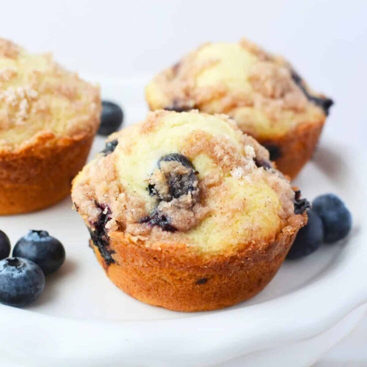 Blueberry streusel muffins