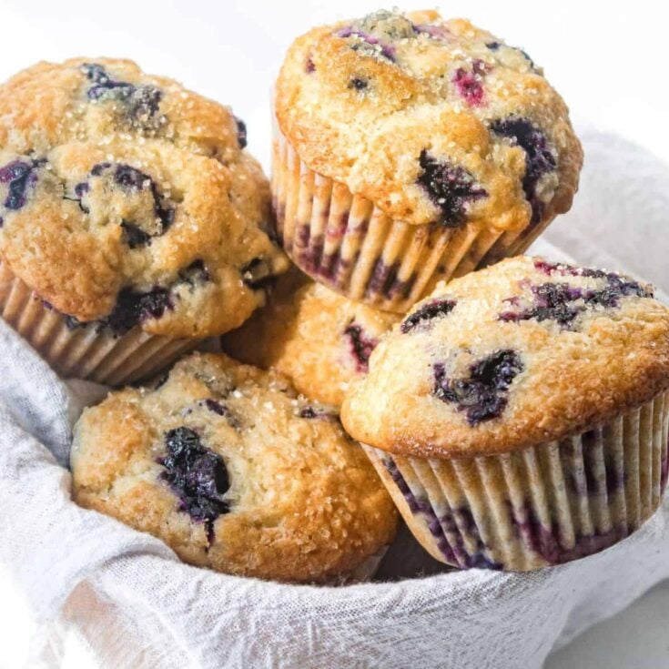 Buttermilk blueberry muffins