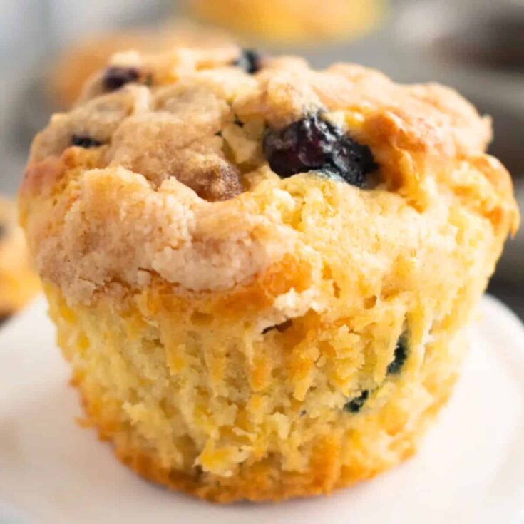Pineapple blueberry muffin