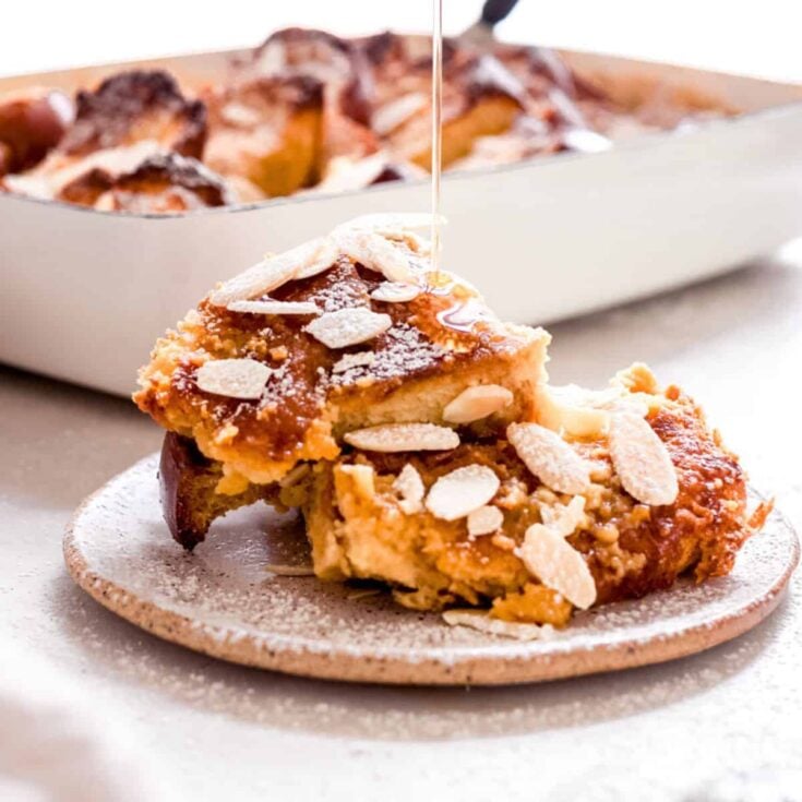 Baked creme brulee French toast