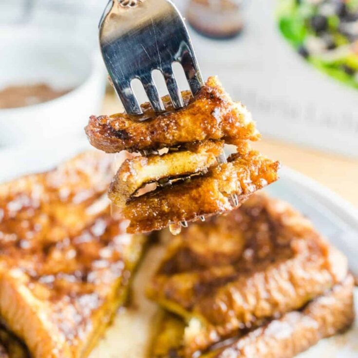 Cinnamon streusel French toast