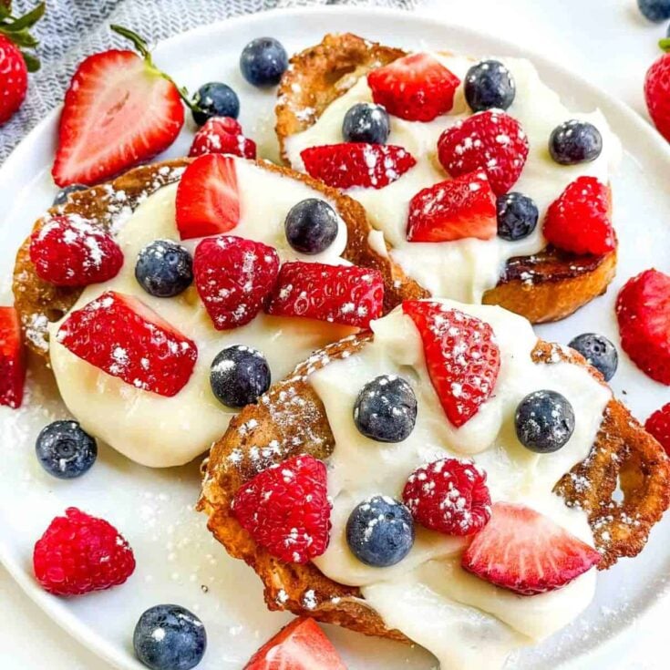 Mixed berry French toast