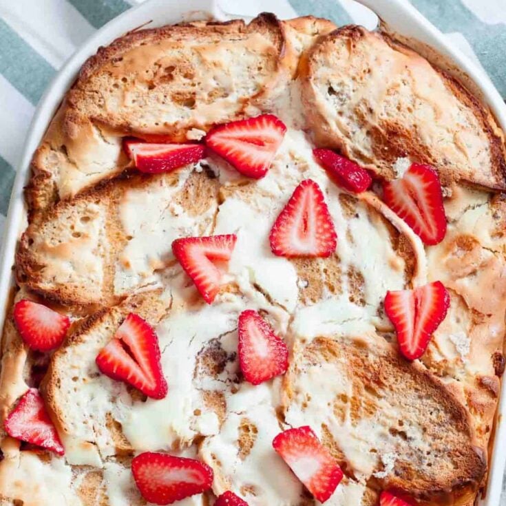 Strawberry cream cheese French toast