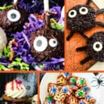 A collage of Halloween treats, with the text overlay 15 Halloween treats