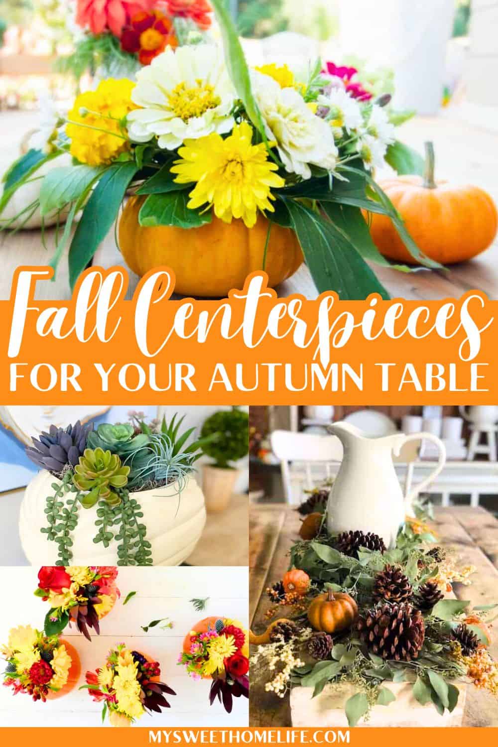 Fall centerpieces for your Autumn table | My Sweet Home Life