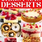 A collage of Christmas desserts, with the text overlay 30 delicous Christmas dessert
