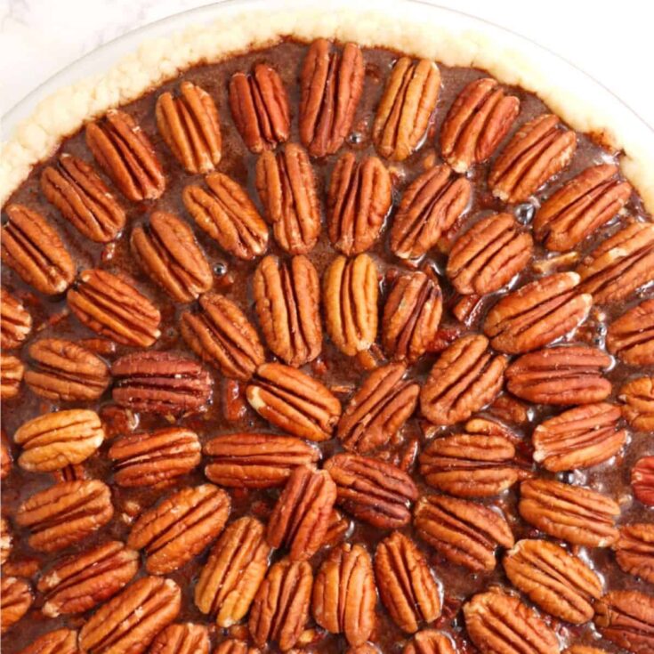 Kahlua pecan pie dessert, made after reading these Fall dinner party